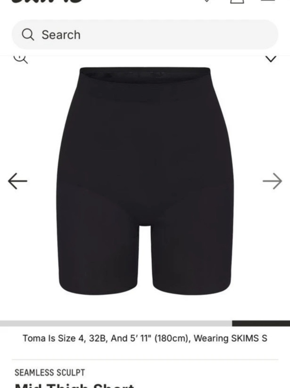 SKIMS SEAMLESS SCULPT Mid Thigh Short